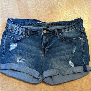Old Navy Women's Distressed Blue Jean Shorts
